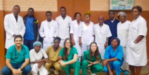 equipo médico en Gabón